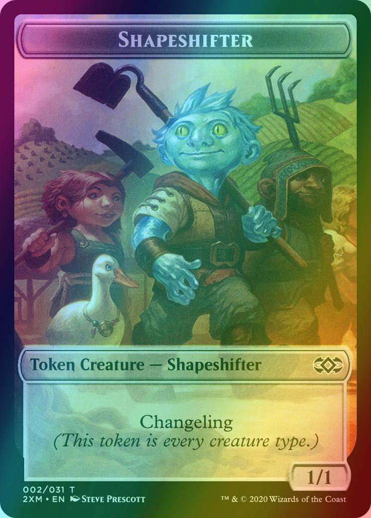Elemental Token (20) // Shapeshifter Token (02) [Double Masters Tokens] [Foil]