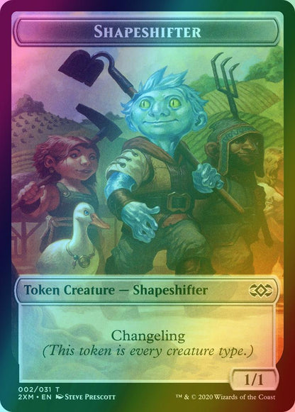 Elemental Token (20) // Shapeshifter Token (02) [Double Masters Tokens] [Foil]
