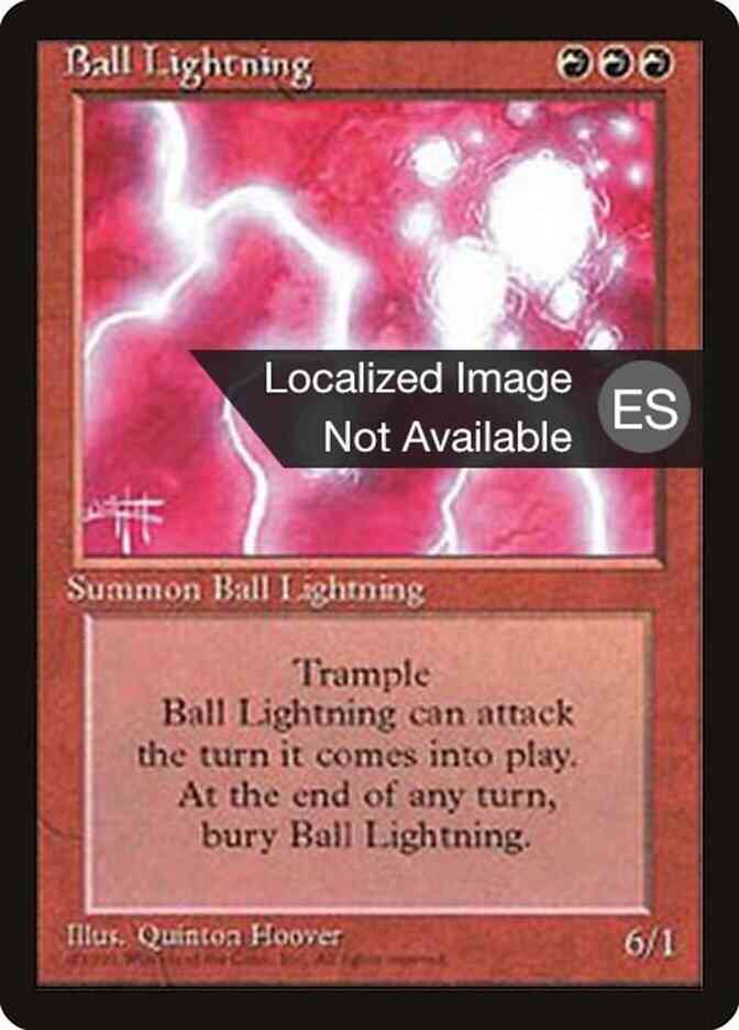 Ball Lightning - Portuguese [176] [Fourth Edition Black Border: Portuguese] [Non-Foil]