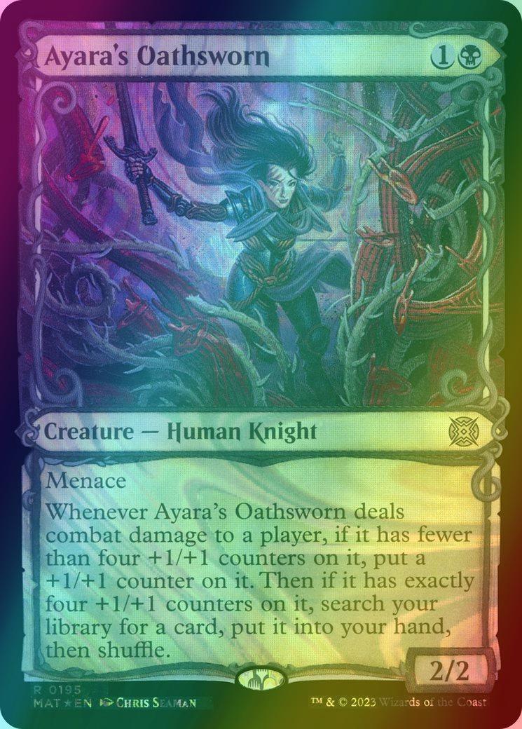 Ayara's Oathsworn [195] [Planar Showcase] [March of the Machine: The Aftermath] [Halo Foil]