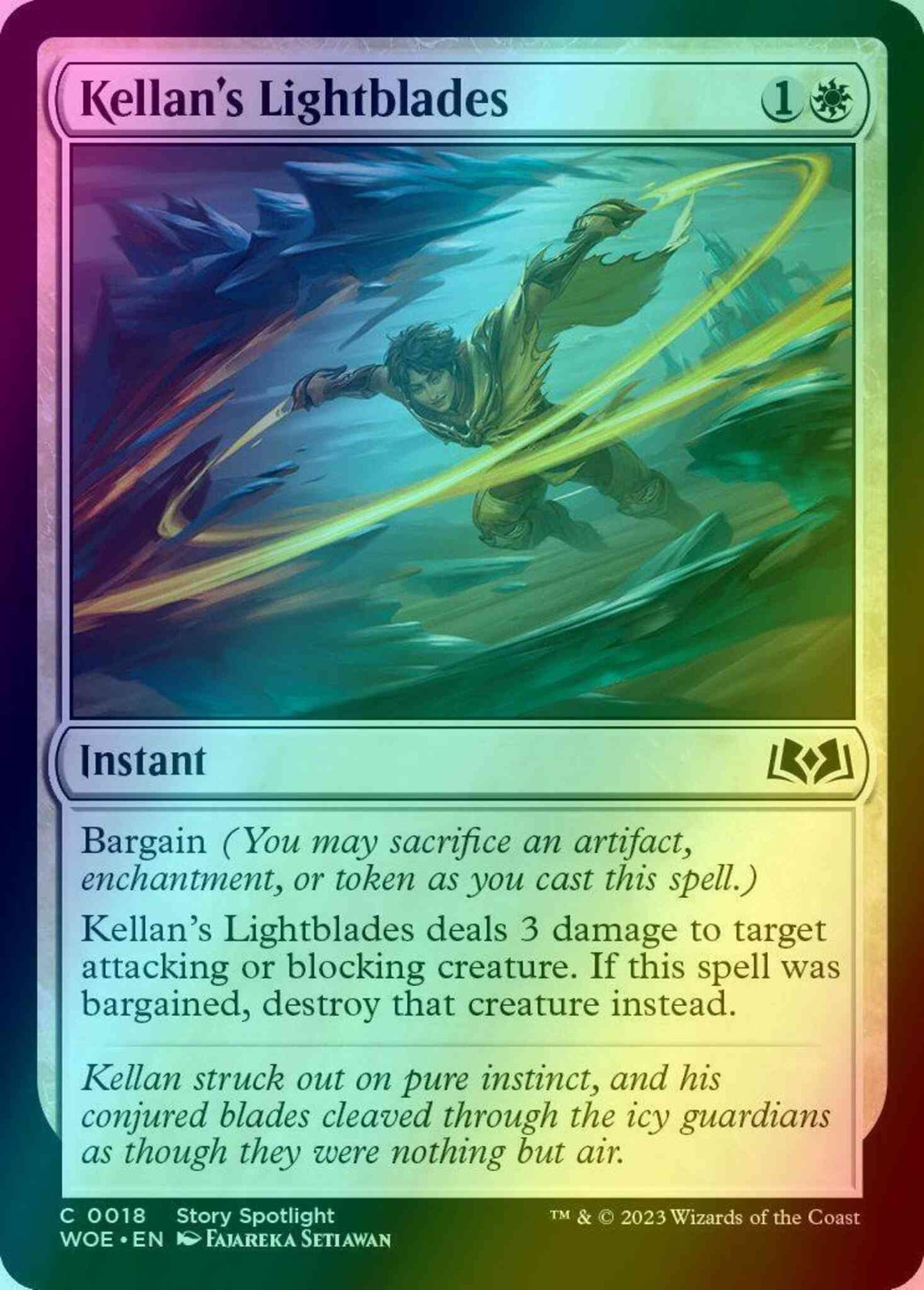 Kellan's Lightblades [18] [Wilds of Eldraine] [Foil]