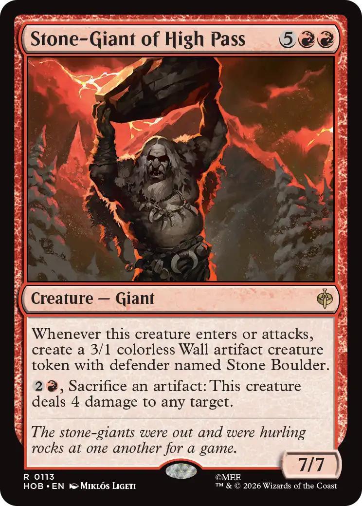 Stone-Giant of High Pass [113] [The Hobbit] [Non-Foil]