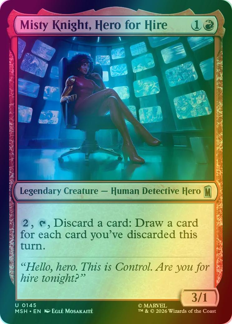 Misty Knight, Hero for Hire [145] [Marvel Super Heroes] [Foil]