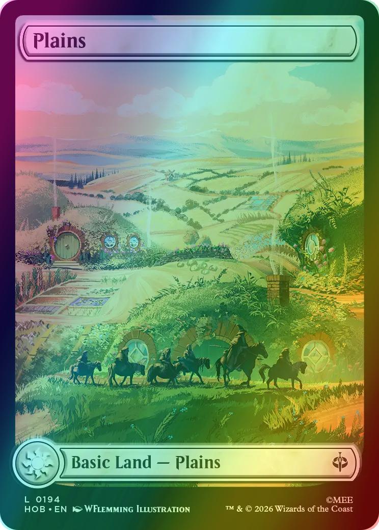 Plains [194] [Full Art] [Middle-earth Journey] [The Hobbit] [Foil]