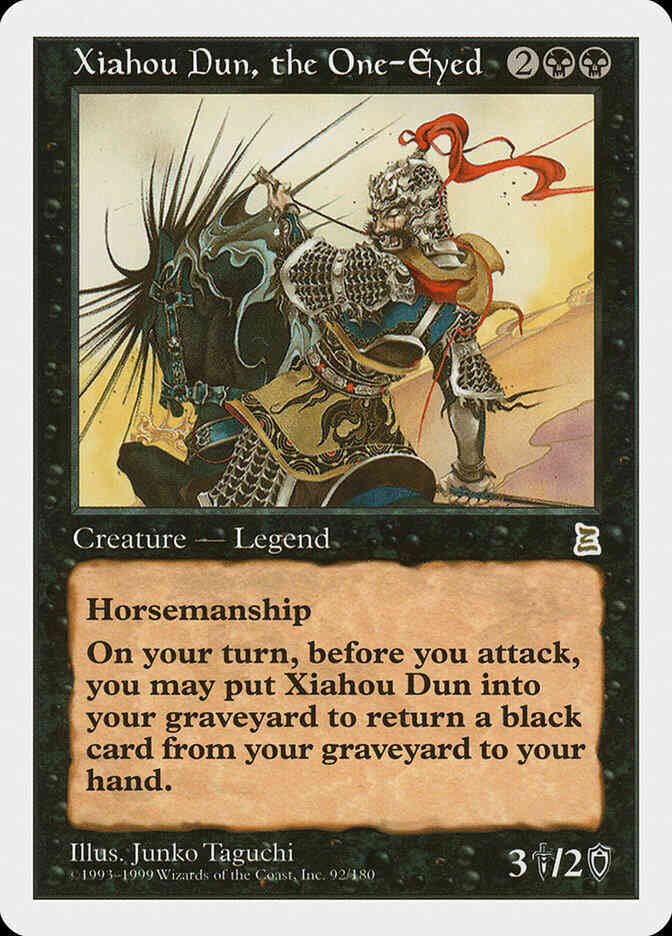 Xiahou Dun, the One-Eyed - Chinese [92] [Chinese Portal Three Kingdoms] [Non-Foil]