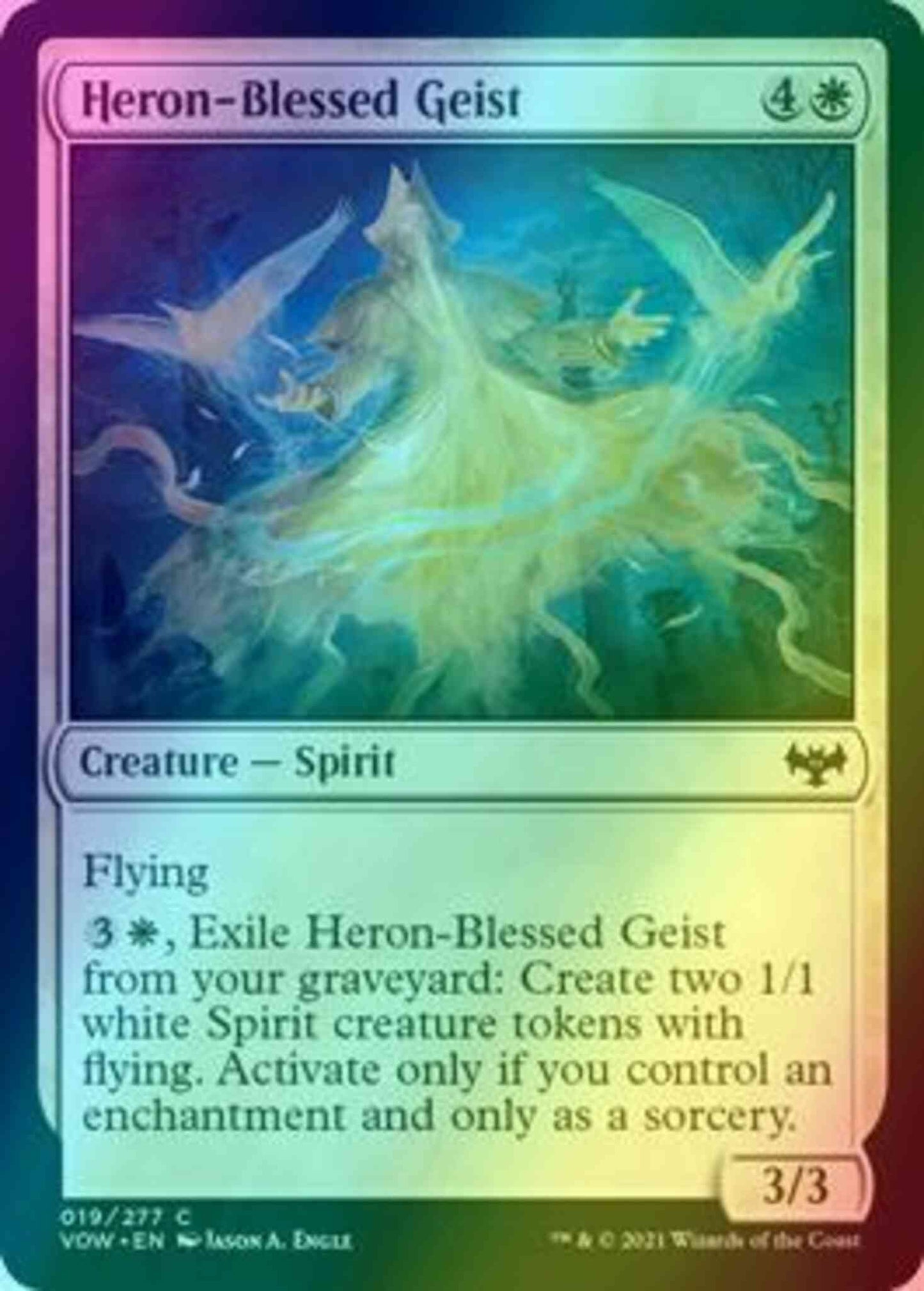 Heron-Blessed Geist [19] [Innistrad: Crimson Vow] [Foil]