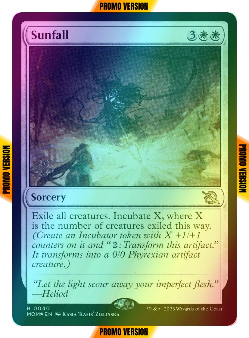 Sunfall [40s] [Prerelease] [March of the Machine: Promos] [Foil]