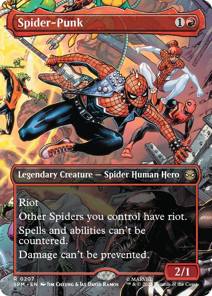 Spider-Punk [207] [Borderless] [Scene] [Marvel's Spider-Man] [Non-Foil]