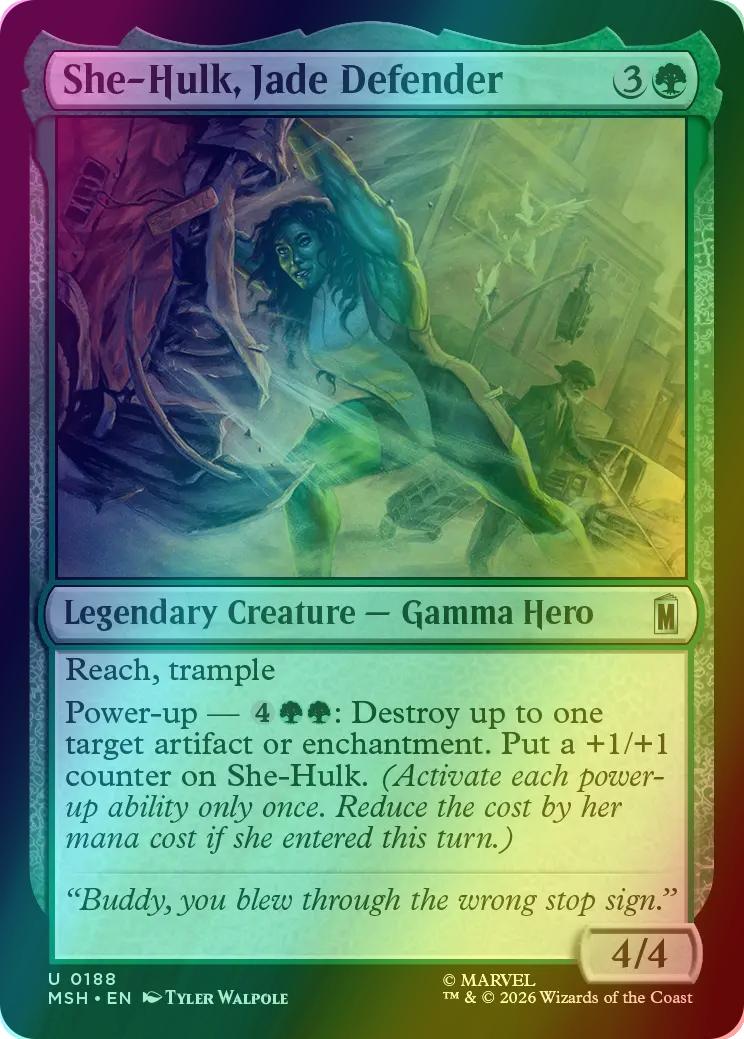 She-Hulk, Jade Defender [188] [Marvel Super Heroes] [Foil]
