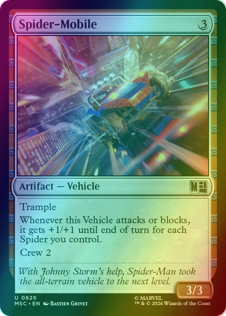 Spider-Mobile [826] [Jumpstart] [Marvel Super Heroes: Commander] [Foil]