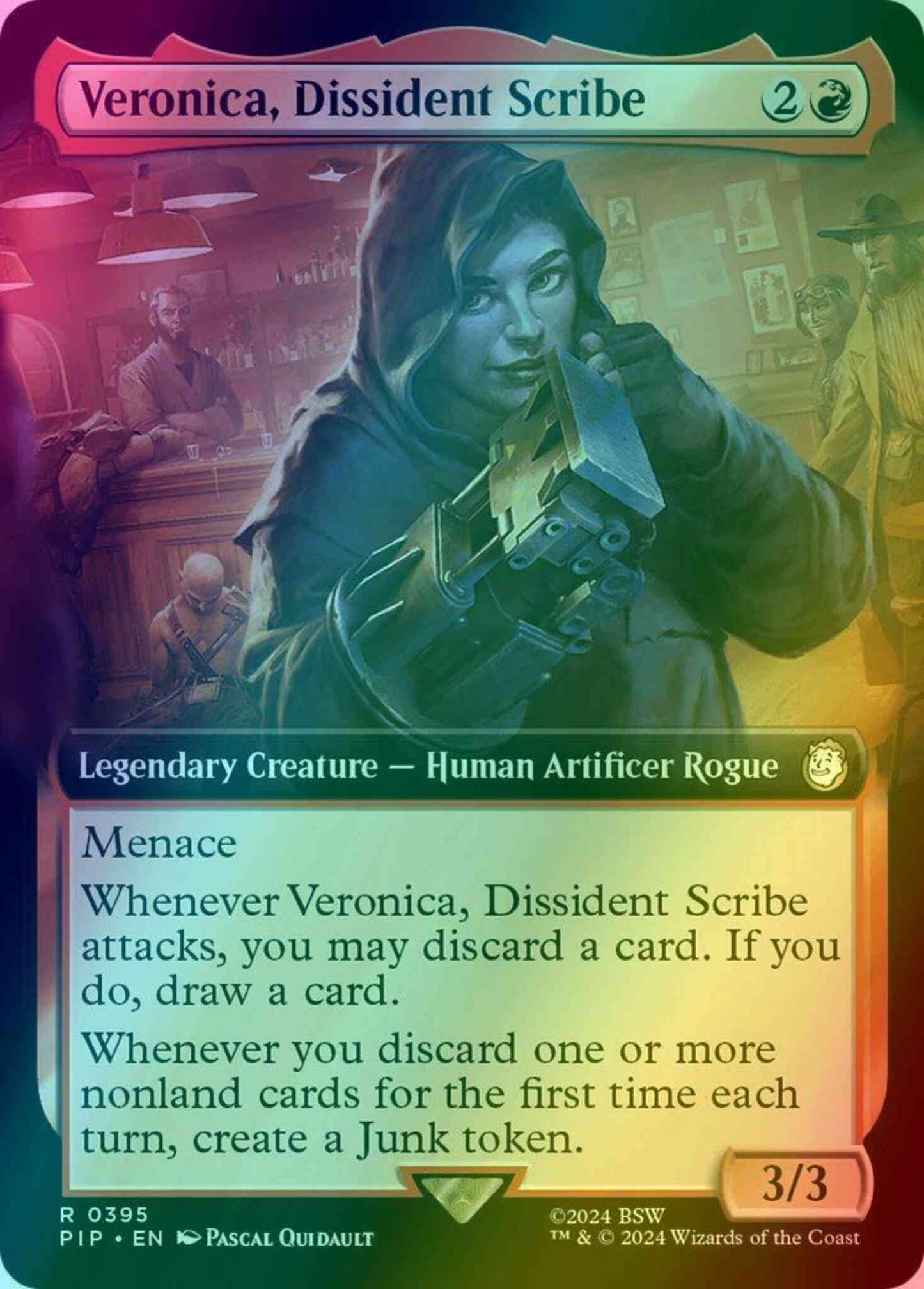 Veronica, Dissident Scribe [395] [Extended Art] [Fallout] [Foil]