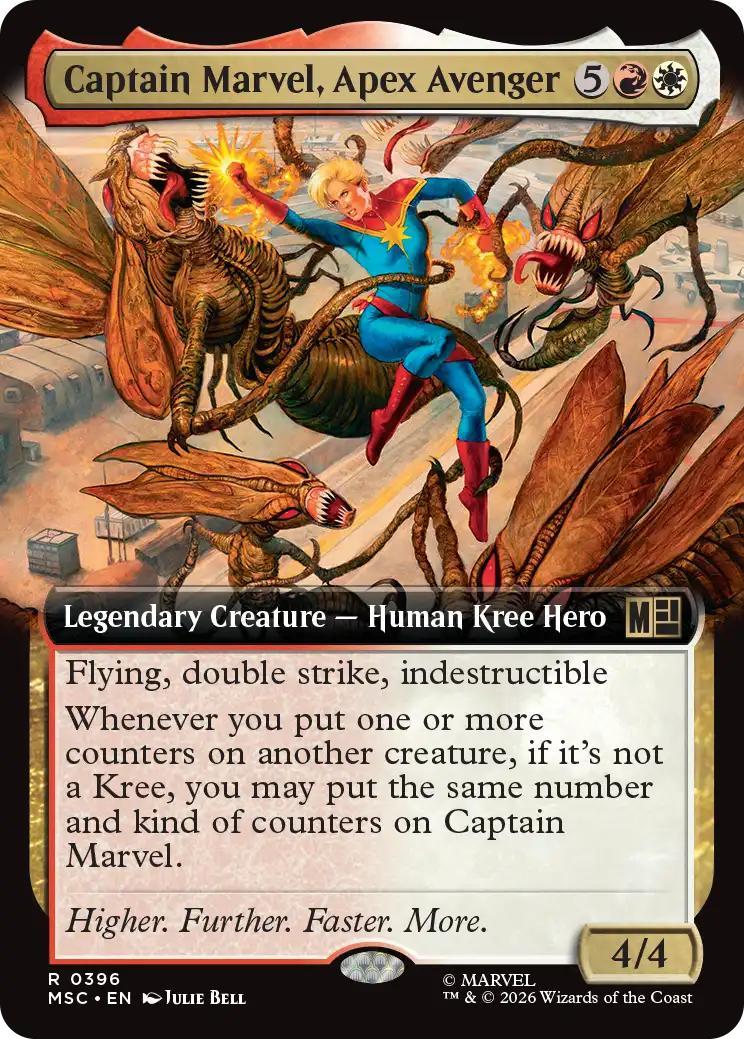 Captain Marvel, Apex Avenger [396] [Extended Art] [Marvel Super Heroes: Commander] [Non-Foil]