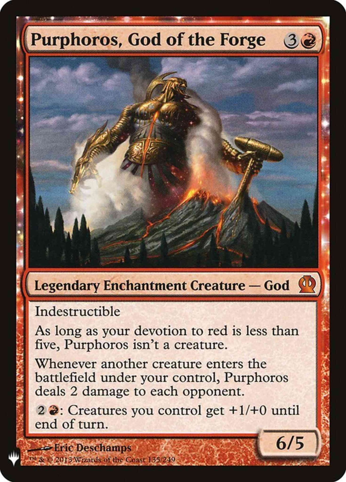 Purphoros, God of the Forge [THS-135] [The List] [Non-Foil]
