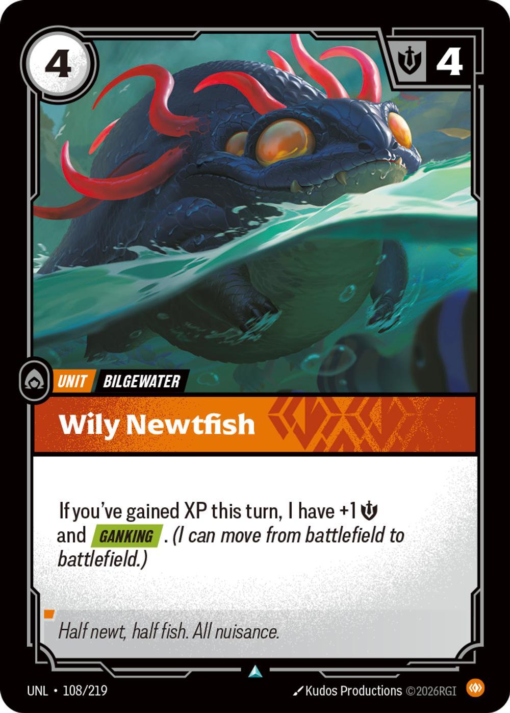 Wily Newtfish - 108/219 [Unleashed] [Non-Foil]