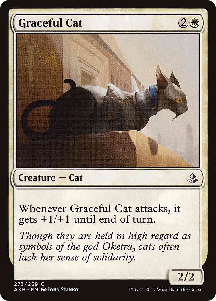 Graceful Cat [Planeswalker Deck Exclusive] [273] [Amonkhet] [Non-Foil]
