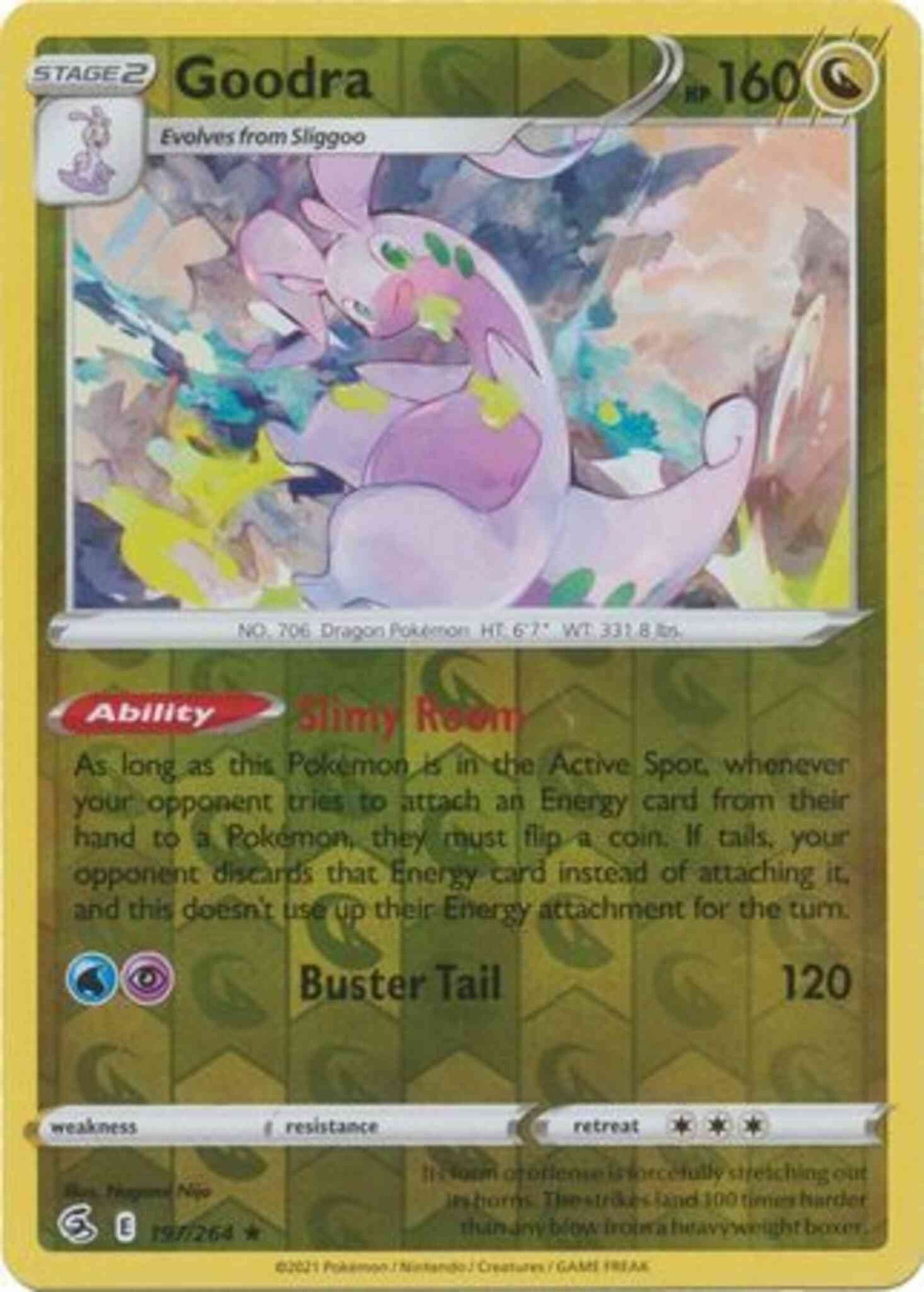 Goodra - 197/264 - Rare [SWSH8-197] [Reverse Holo]