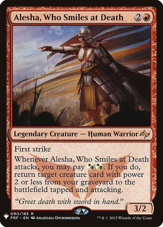Alesha, Who Smiles at Death [FRF-90] [The List] [Non-Foil]