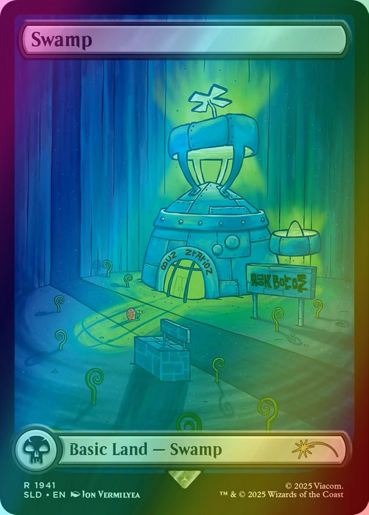 Swamp [1941] [Full Art] [SpongeBob: Lands] [Secret Lair Drop] [Foil]