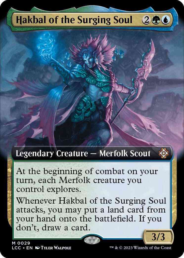 Hakbal of the Surging Soul [29] [Extended Art] [The Lost Caverns of Ixalan: Commander] [Non-Foil]