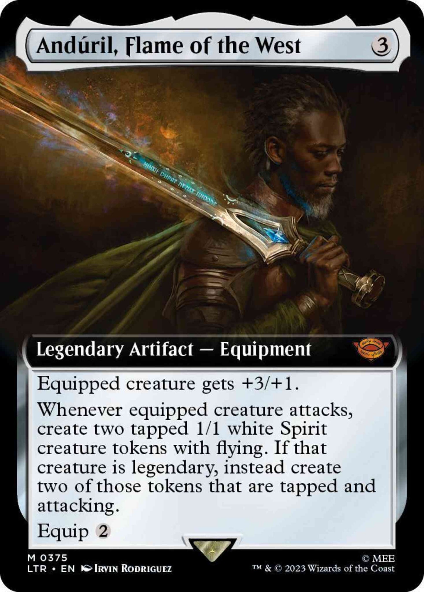 Andúril, Flame of the West [375] [Extended Art] [The Lord of the Rings: Tales of Middle-earth] [Non-Foil]