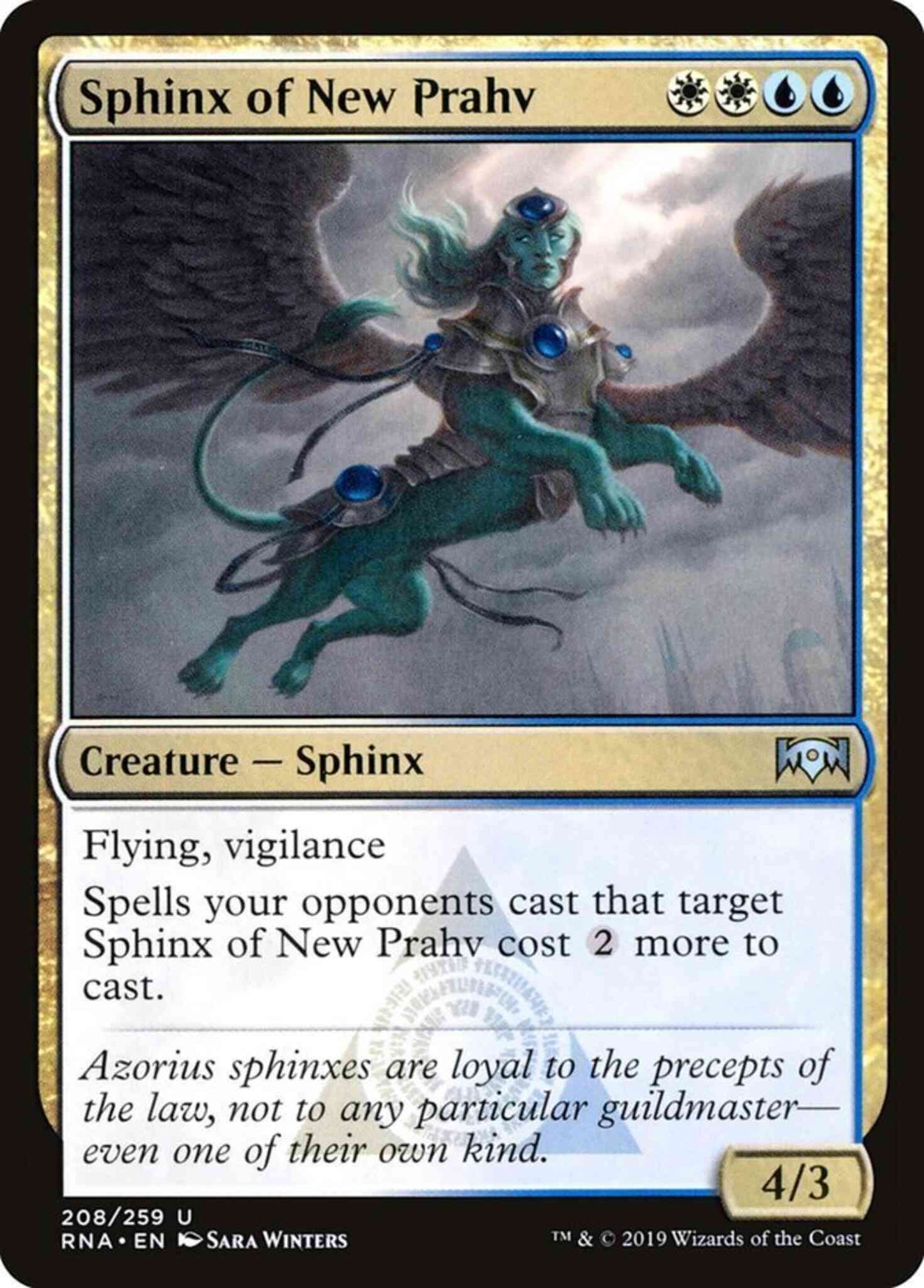 Sphinx of New Prahv [208] [Ravnica Allegiance] [Non-Foil]