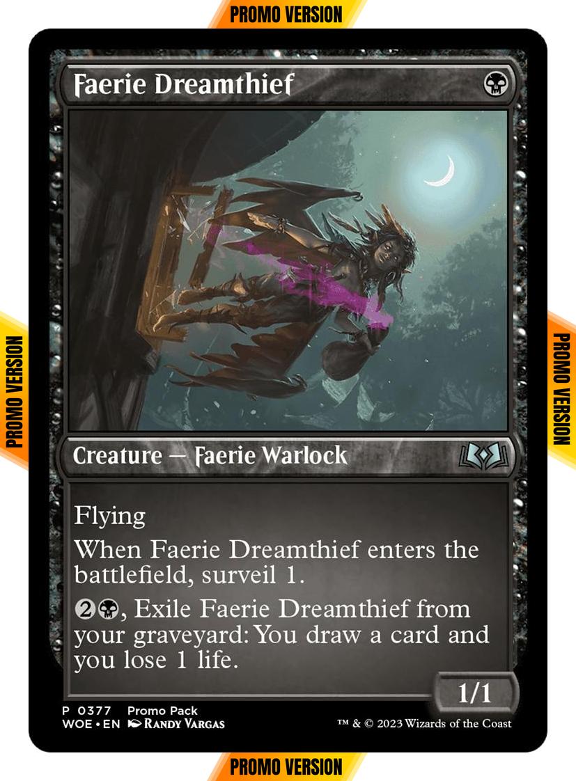 Faerie Dreamthief [377] [Dark Frame Promo Pack] [Wilds of Eldraine] [Non-Foil]