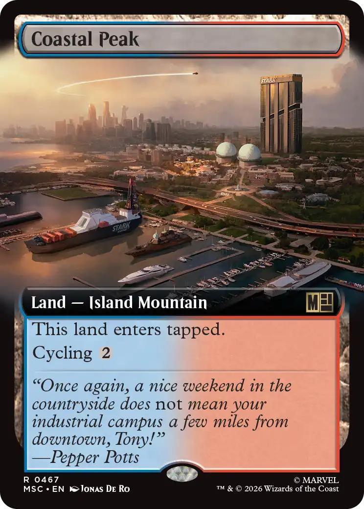 Coastal Peak [467] [Extended Art] [Marvel Super Heroes: Commander] [Non-Foil]
