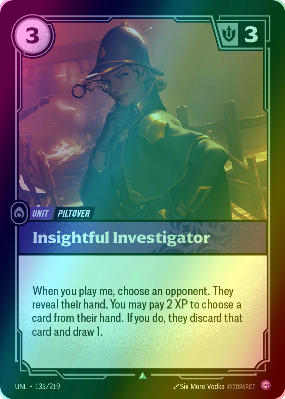 Insightful Investigator - 135/219 [Unleashed] [Foil]
