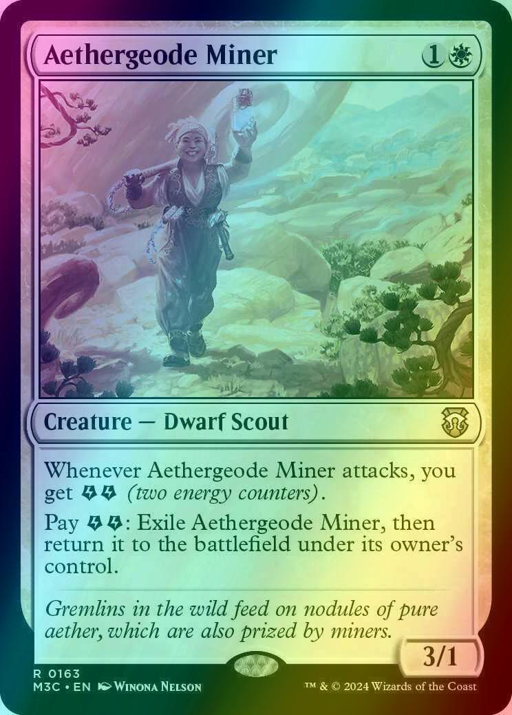 Aethergeode Miner [163] [Modern Horizons 3: Commander] [Ripple Foil]