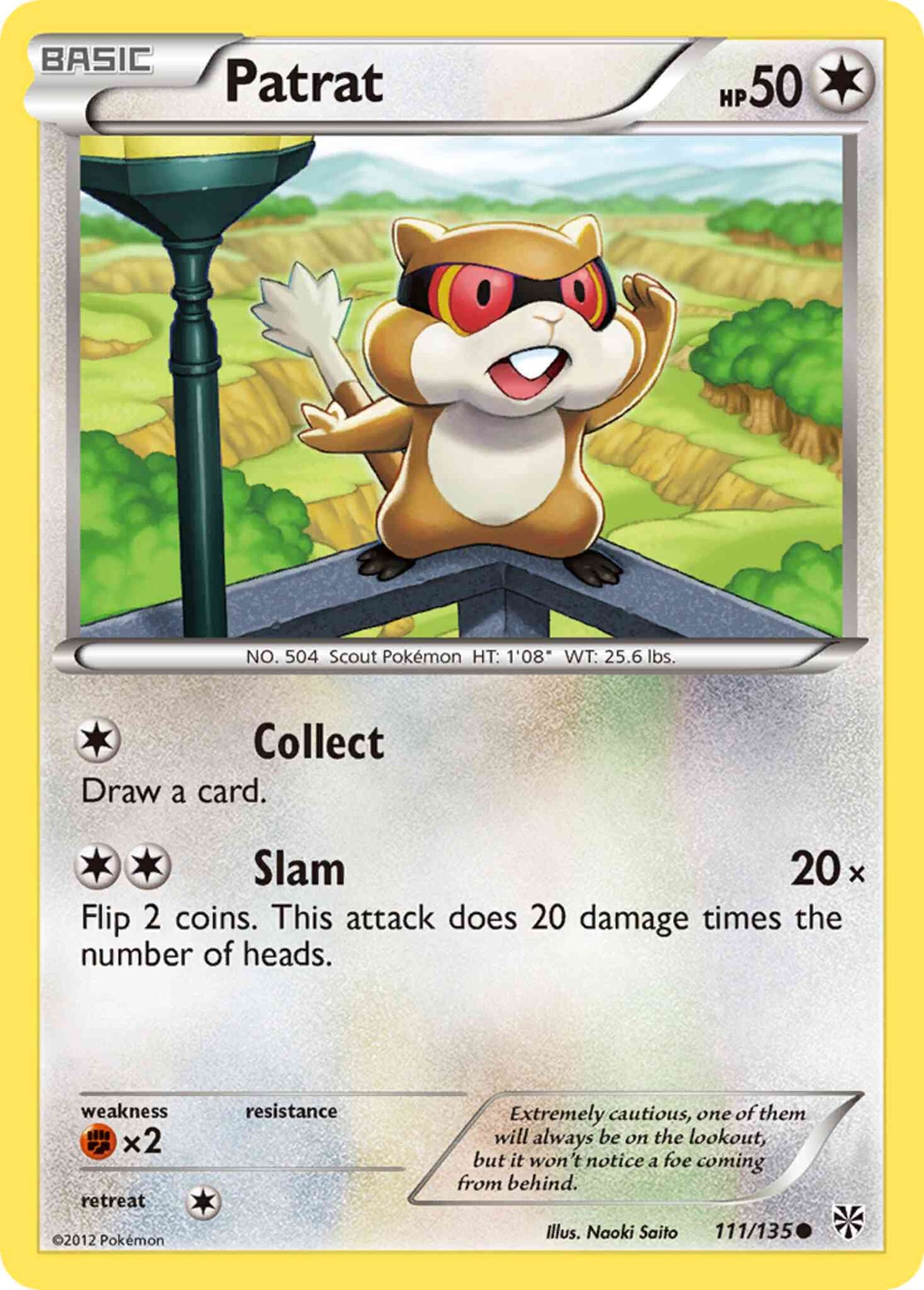 Patrat - 111/135 - Common [bw8-111] [Reverse Holo]