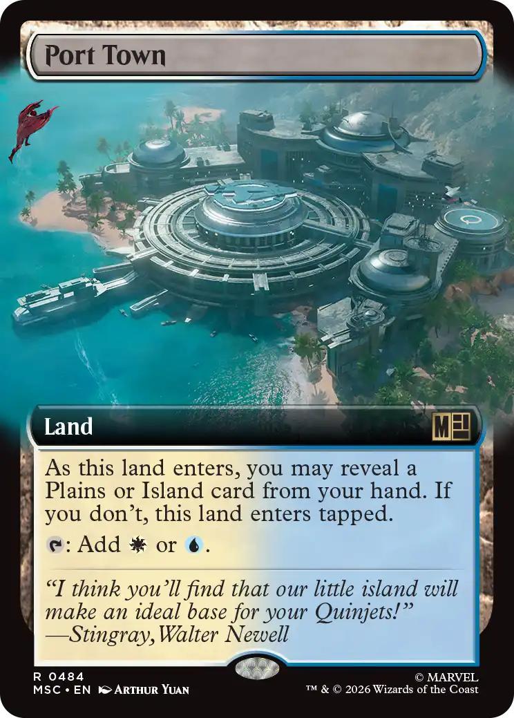 Port Town [484] [Extended Art] [Marvel Super Heroes: Commander] [Non-Foil]