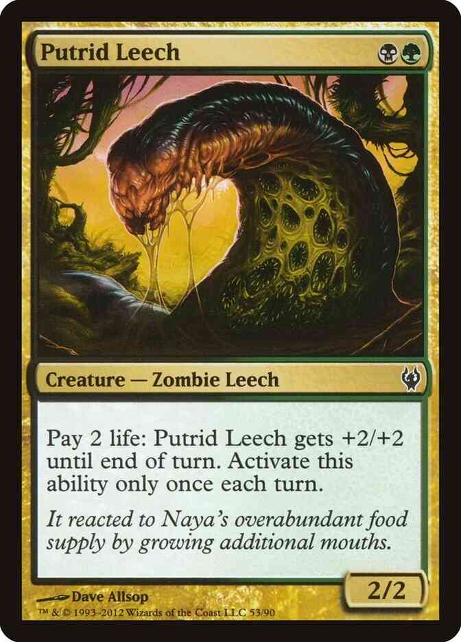 Putrid Leech [53] [Duel Decks Izzet vs Golgari] [Non-Foil]
