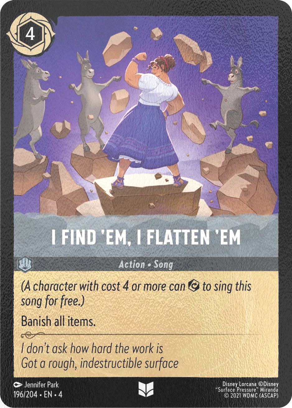 I Find 'Em, I Flatten 'Em - 196/204 [Ursula's Return] [Cold Foil]