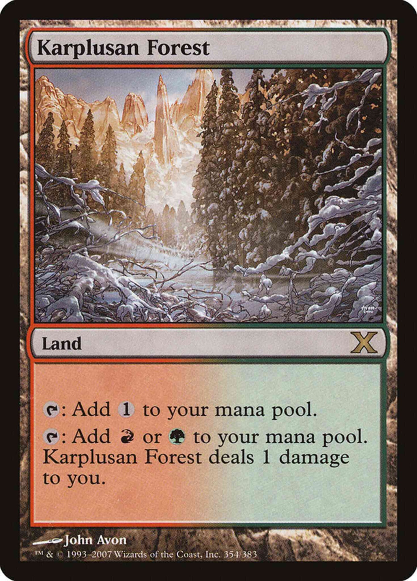 Karplusan Forest [354] [Tenth Edition] [Non-Foil]