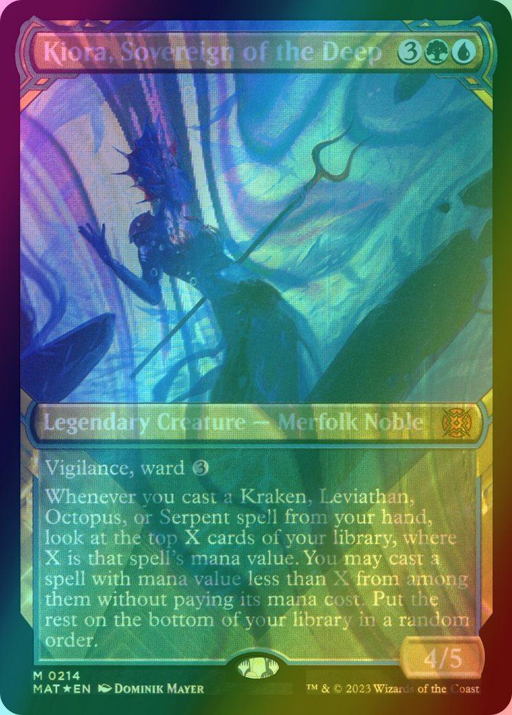 Kiora, Sovereign of the Deep [214] [Planar Showcase] [March of the Machine: The Aftermath] [Halo Foil]