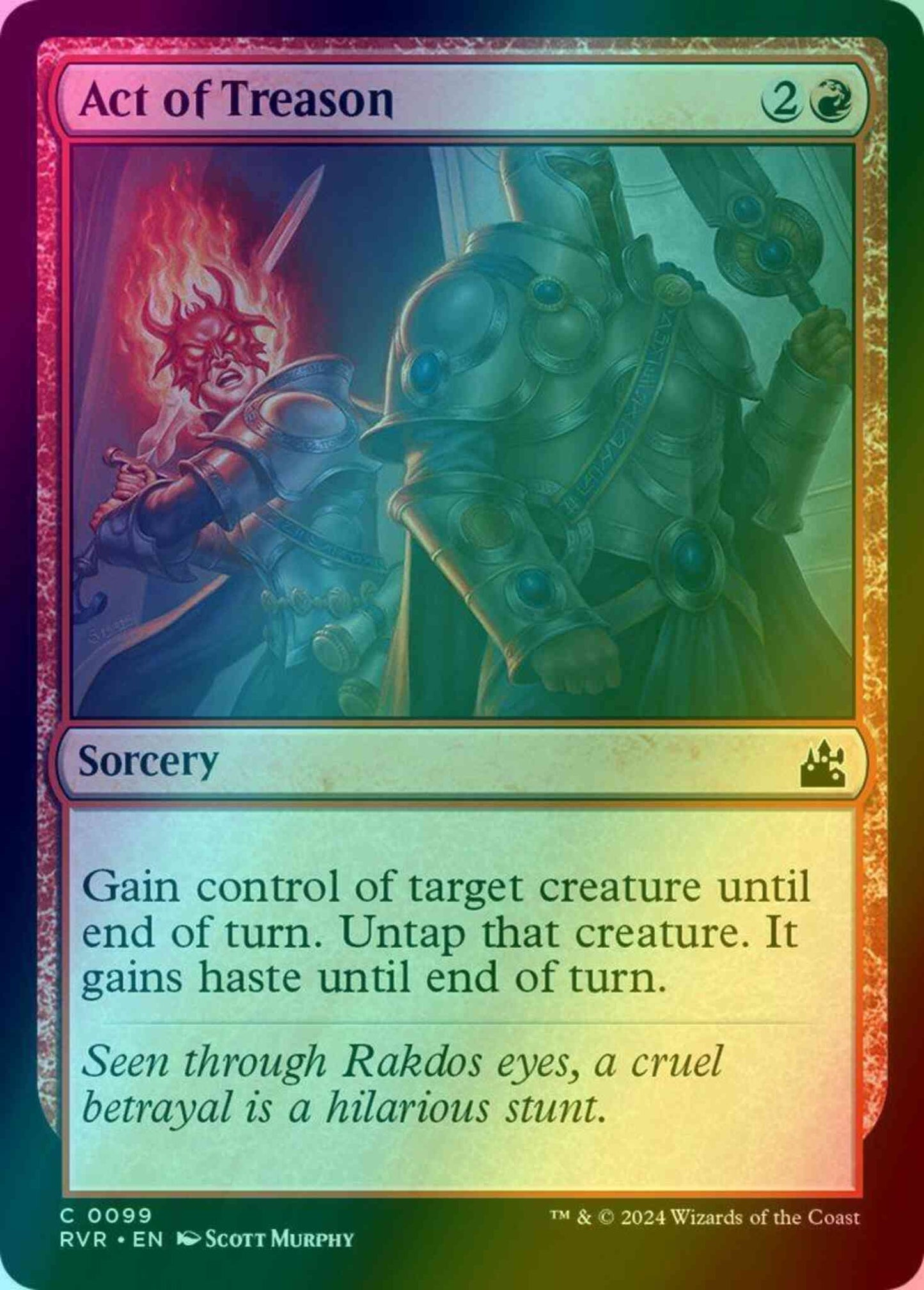 Act of Treason [99] [Ravnica Remastered] [Foil]