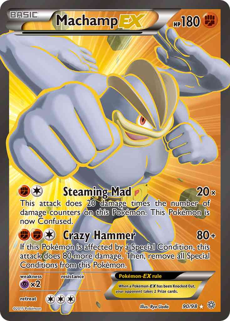 Machamp-EX - 90/98 - Rare Ultra [xy7-90] [Ultra]