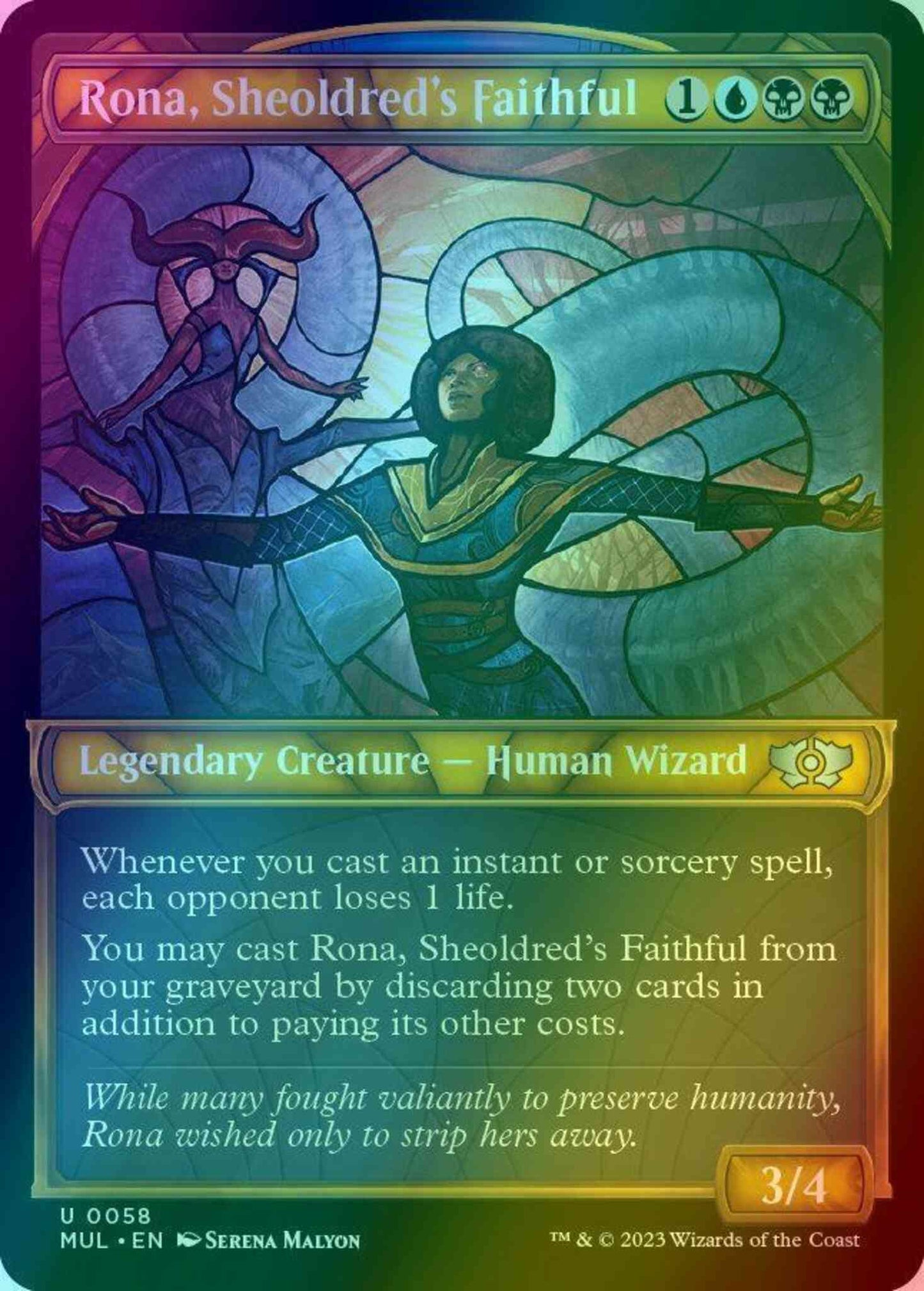 Rona, Sheoldred's Faithful [58] [Planar Showcase] [Multiverse Legends] [Foil]