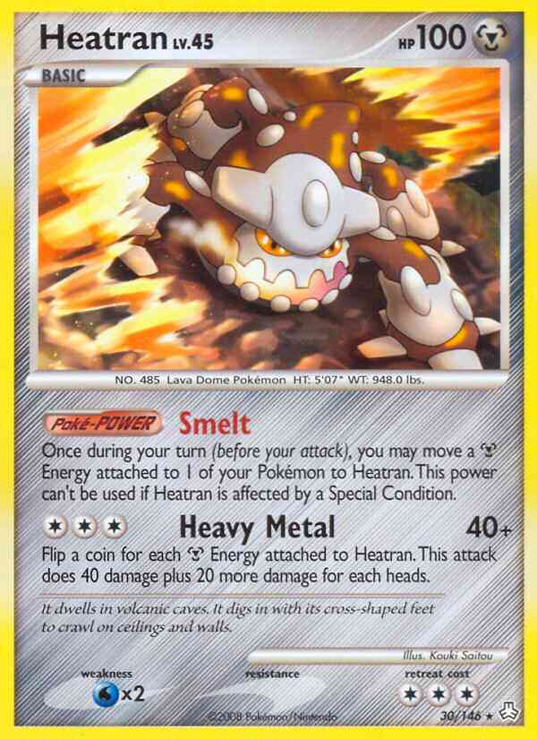 Heatran - 30/146 - Rare [dp6-30] [Non-Holo]