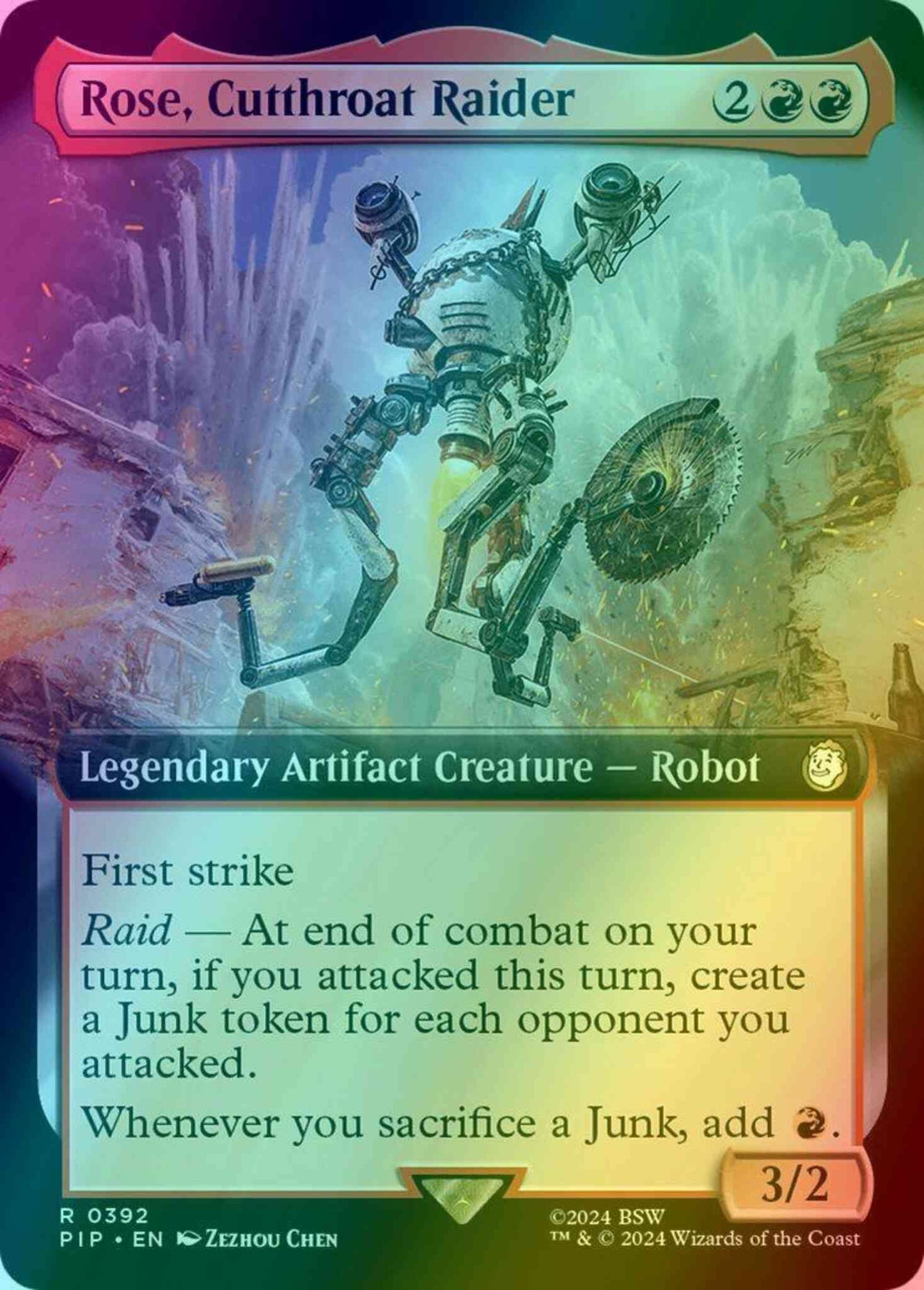 Rose, Cutthroat Raider [392] [Extended Art] [Fallout] [Foil]