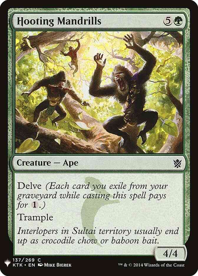 Hooting Mandrills [KTK-137] [The List] [Non-Foil]