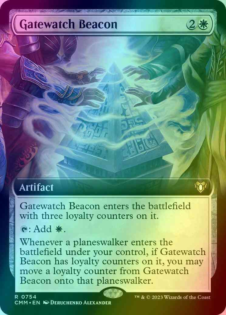 Gatewatch Beacon [754] [Extended Art] [Commander Masters] [Foil]
