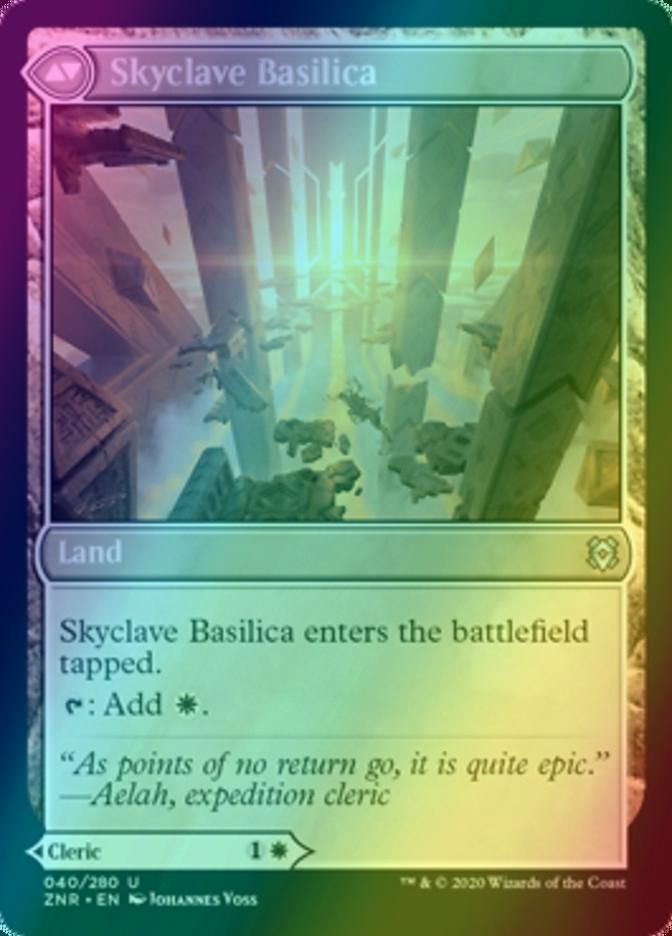 Skyclave Cleric // Skyclave Basilica [40] [Zendikar Rising] [Foil]