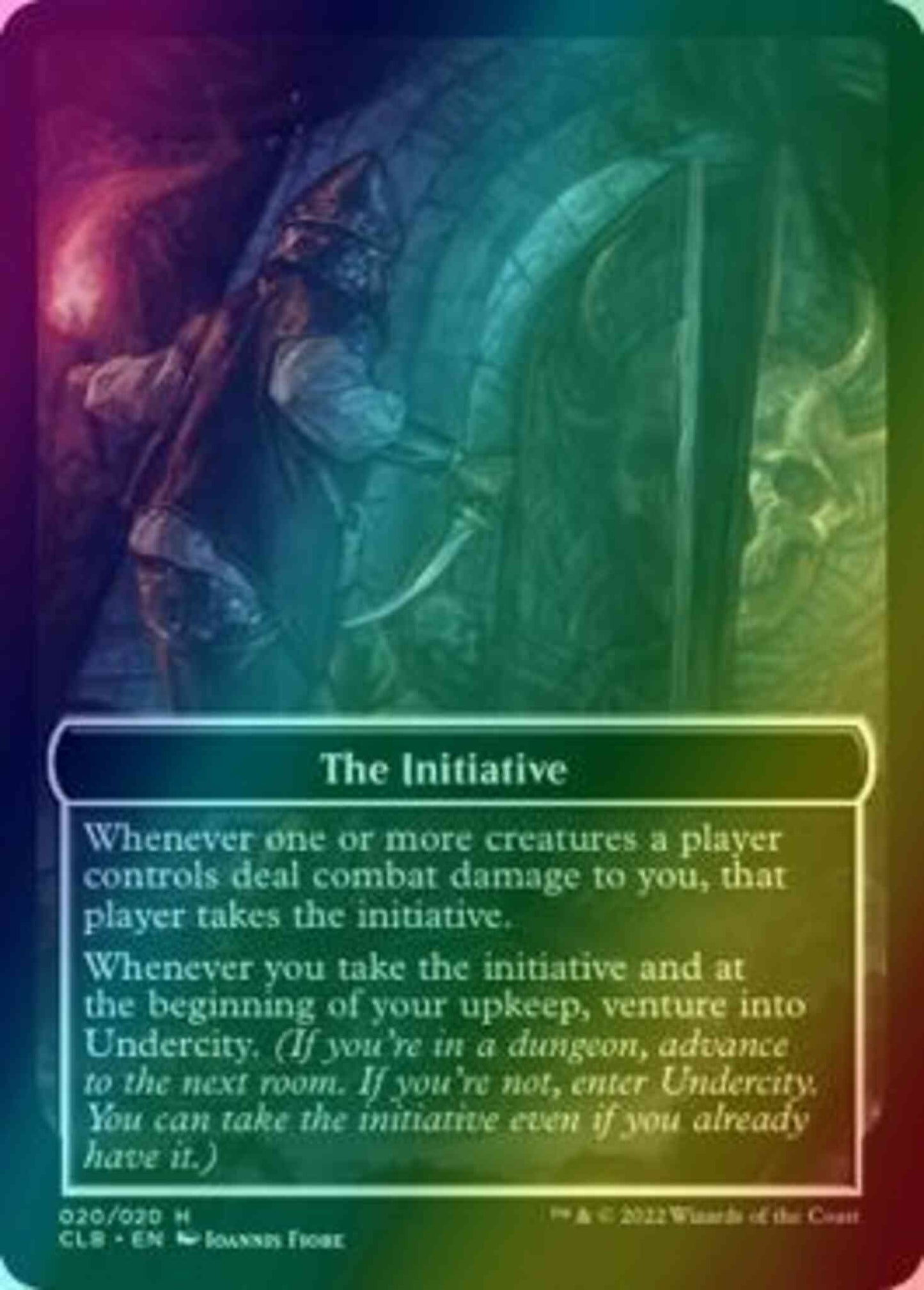 The Initiative // Undercity Token [20] [Commander Legends: Battle for Baldur's Gate: Tokens] [Foil]