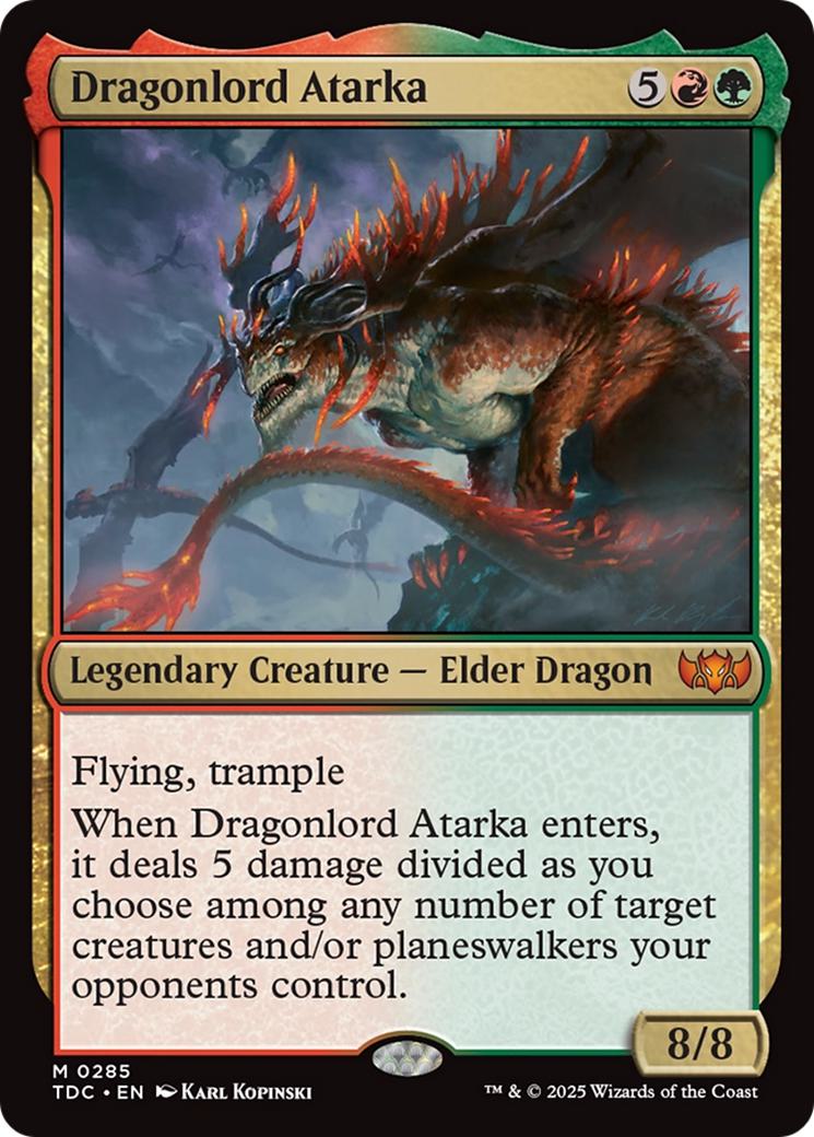 Dragonlord Atarka [285] [Tarkir: Dragonstorm: Commander] [Non-Foil]