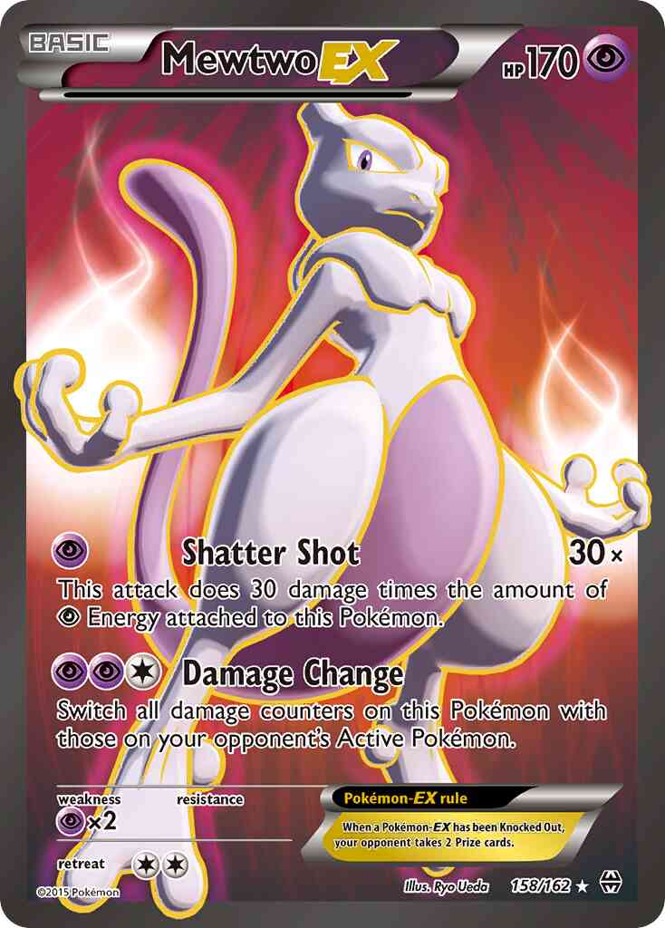 Mewtwo-EX - 158/162 - Rare Ultra [xy8-158] [Ultra]