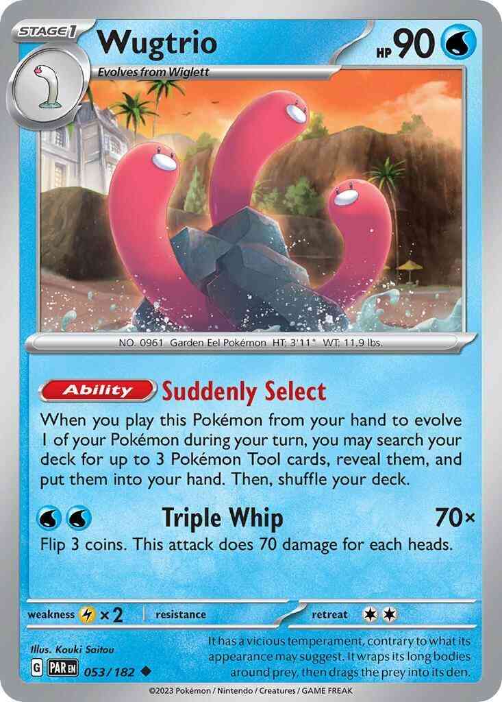 Wugtrio - 053/182 - Uncommon [sv04-053] [Non-Holo]