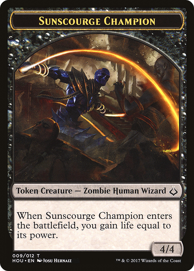 Cat Token (16) // Sunscourge Champion Token (09) [Hour of Devastation Tokens] [Non-Foil]