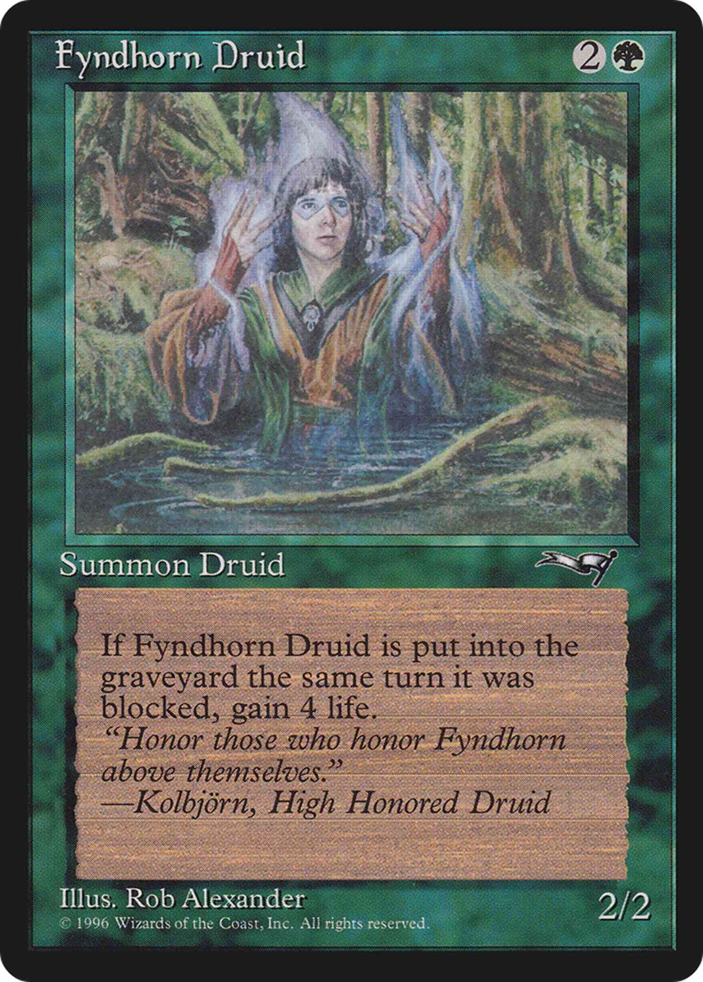 Fyndhorn Druid [Green Robe] [90b] [Alliances] [Non-Foil]