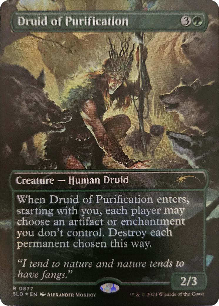 Druid of Purification [0877] [Borderless] [Secret Lair Drop] [Foil]